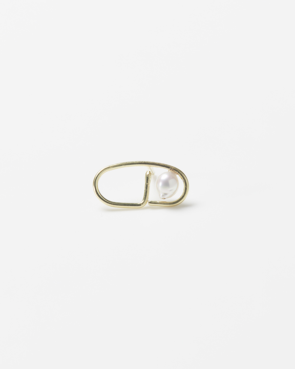 LINE chain earring(single) | ѡ ԥ