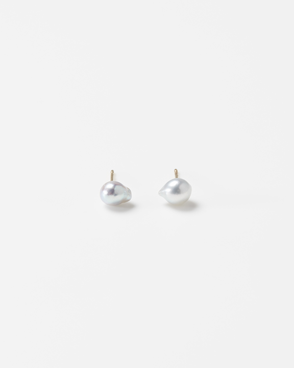 Stud long baby Akoya pearl earring (pair) | ٥ӡѡ ԥ