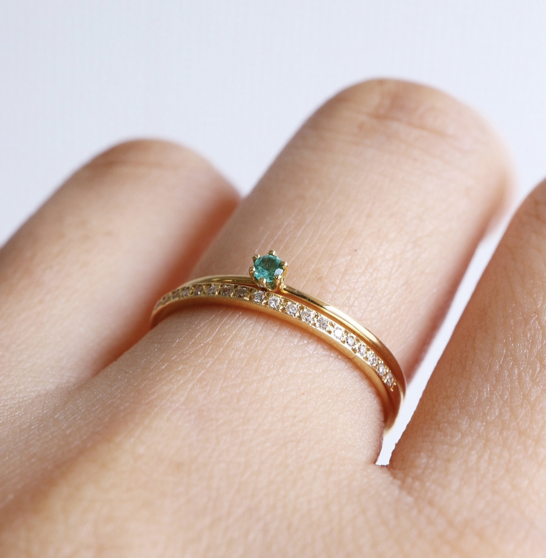 SATOMI KAWAKITA (サトミ カワキタ) Baby Emerald Ring SATOMI KAWAKITA (サトミ カワキタ) Baby Emerald Ring