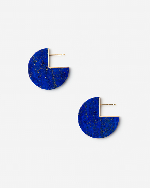SLICE EARRING Lapis Lazuli | ԥ饺 ԥ