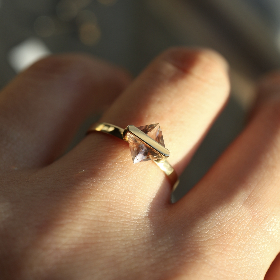 januka(ヤヌカ) BAND RING OREGON SUNSTONE | オレゴンサンストーン