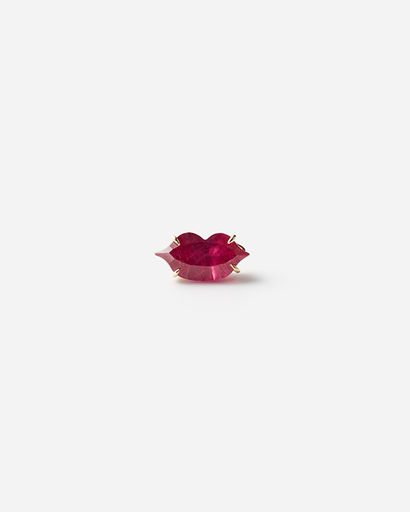 [ Restock ]Pink Ruby Lip Single Earring | ԥ󥯥ӡ ԥ