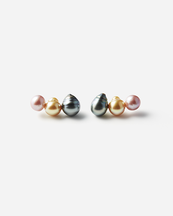 Triple Pearls Earrings | ҥѡ Υѡ øѡ ԥ