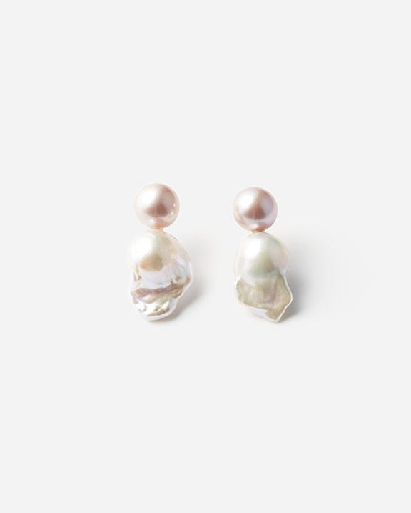 Double Pearls Earrings | øѡ ԥ