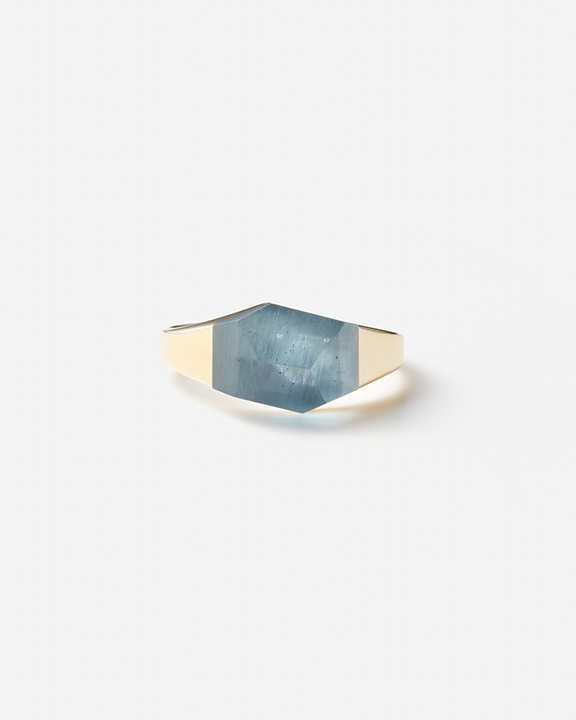 Aquamarine Mini Rock Ring (Crystal) | アクアマリン リング