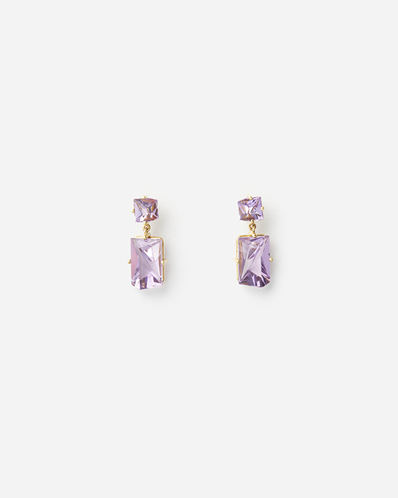 KLAR  Amethyst Drop Earrings | ᥷ ԥ