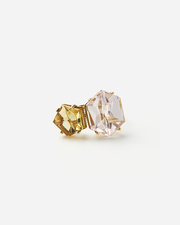 KLAR  Golden Beryl Morganite Ring | ゴールデンベリル モルガナイト リング
