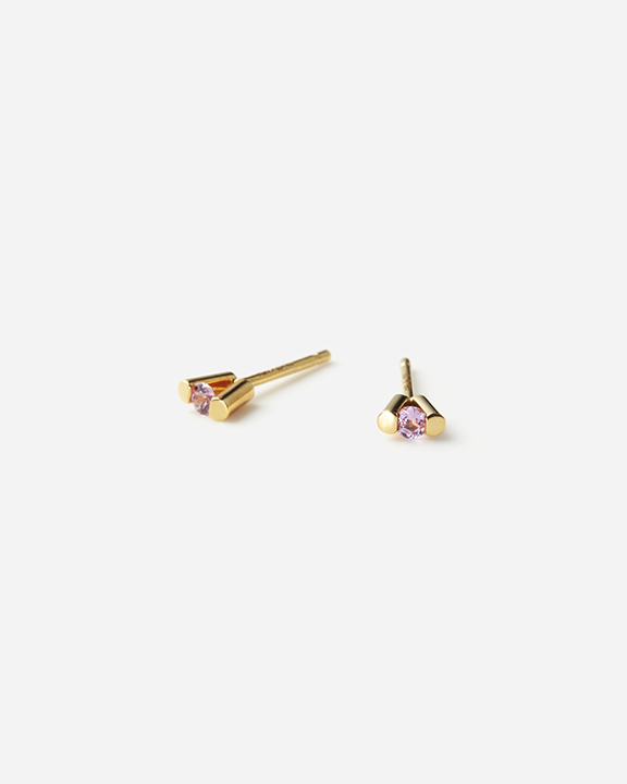 TWEET Pink Sapphire Earrings | ピンクサファイア ピアス