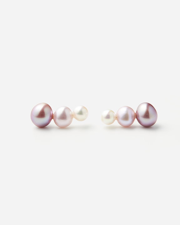 [ Exclusive ] Triple Pearls Earrings |  øѡ ԥ