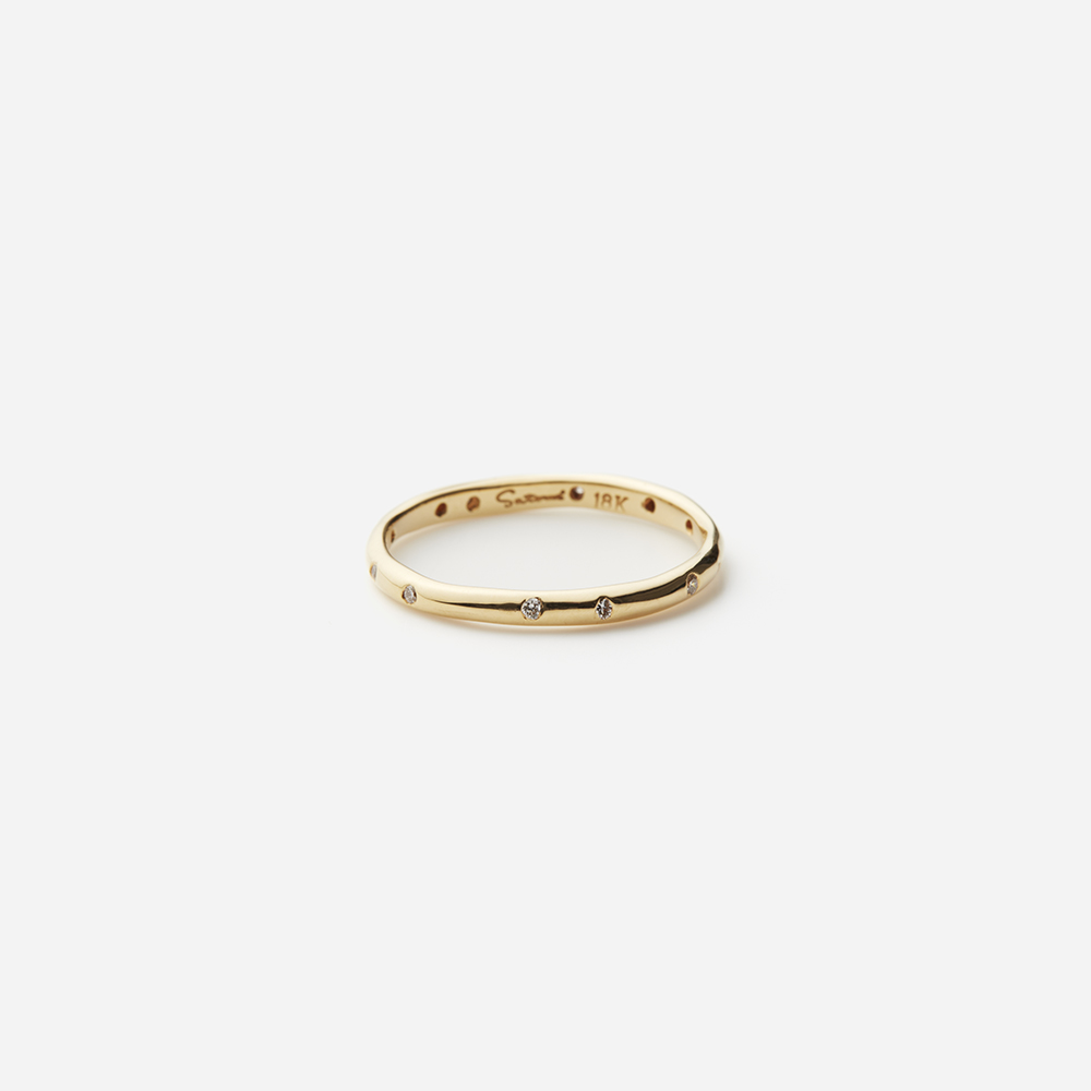SATOMI KAWAKITA (サトミ カワキタ) Inlaid Diamond Band Ring