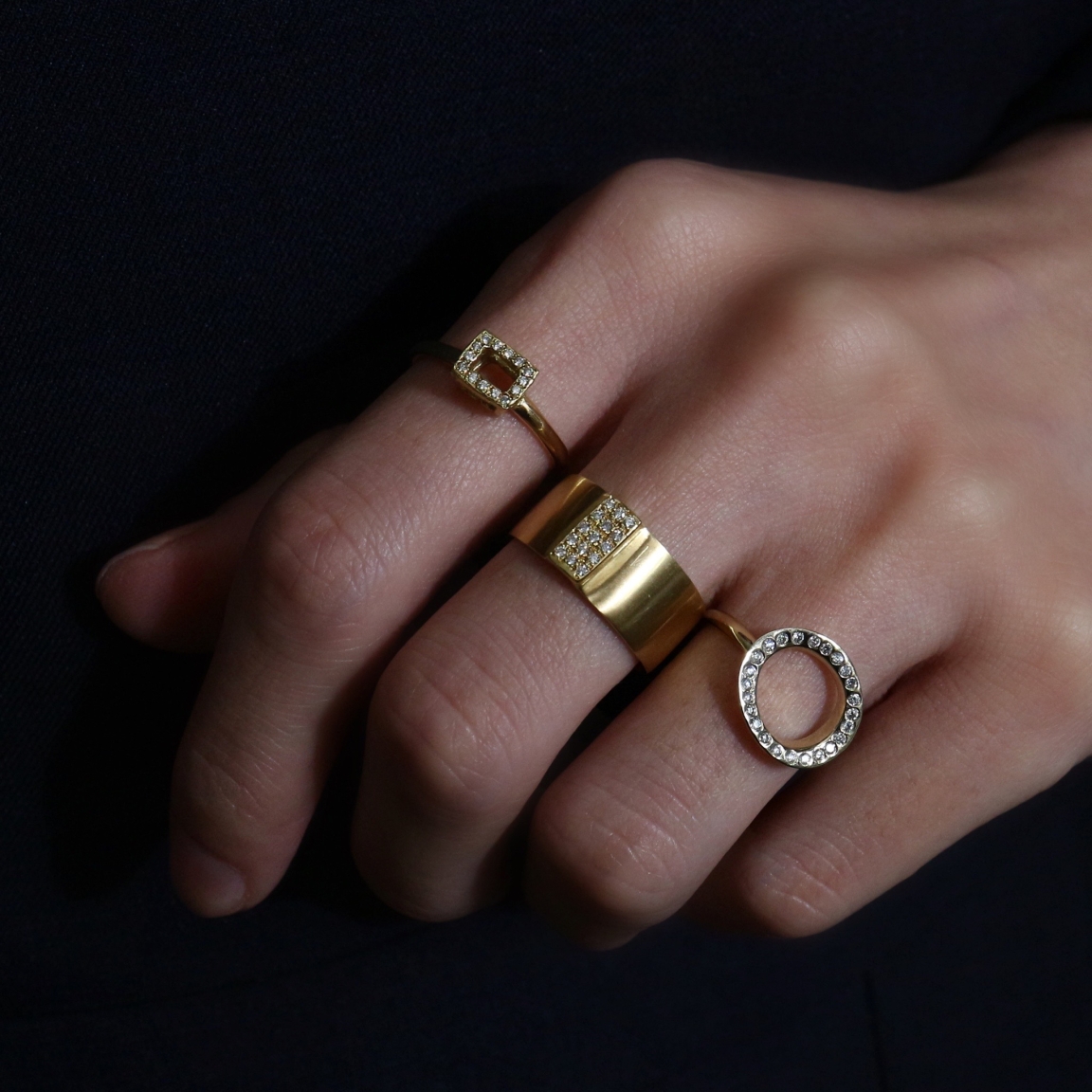 SATOMI KAWAKITA (サトミ カワキタ)Diamond Box Ring