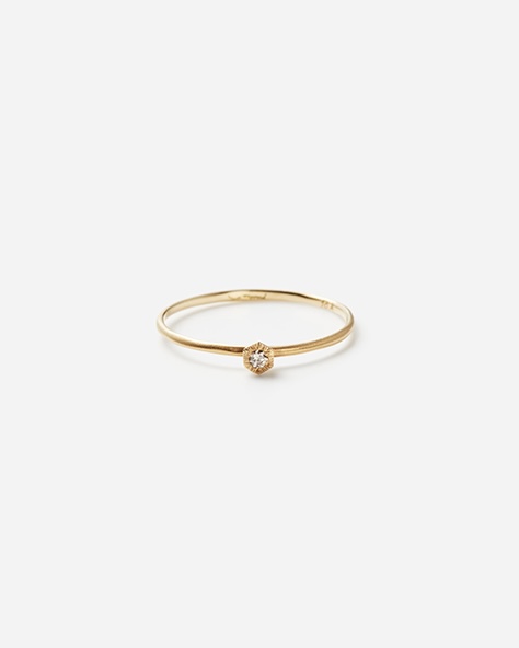 Baby White Diamond Hexagon Ring |  󥰡ڴָ_6/3 tue.-7/1 tue.ޤǡ