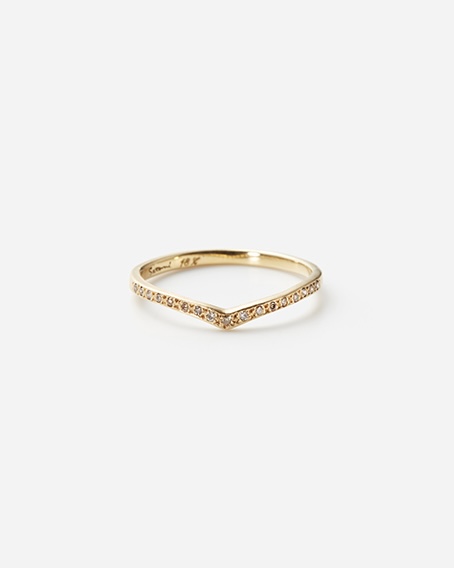 Brown Diamond Cresting Band Ring |  󥰡ڴָ_6/3 tue.-7/1 tue.ޤǡ