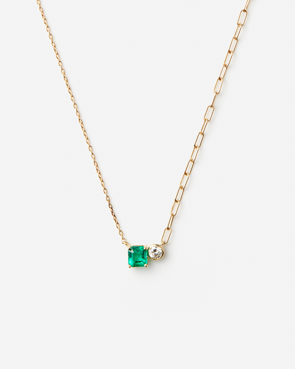 Emerald, Diamond Necklace | エメラルド  ダイヤモンド ネックレス