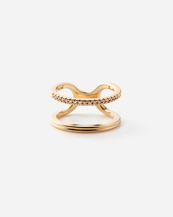 Diamond Double Line Ring | ダイヤモンド リング<img class='new_mark_img2' src='https://img.shop-pro.jp/img/new/icons8.gif' style='border:none;display:inline;margin:0px;padding:0px;width:auto;' />