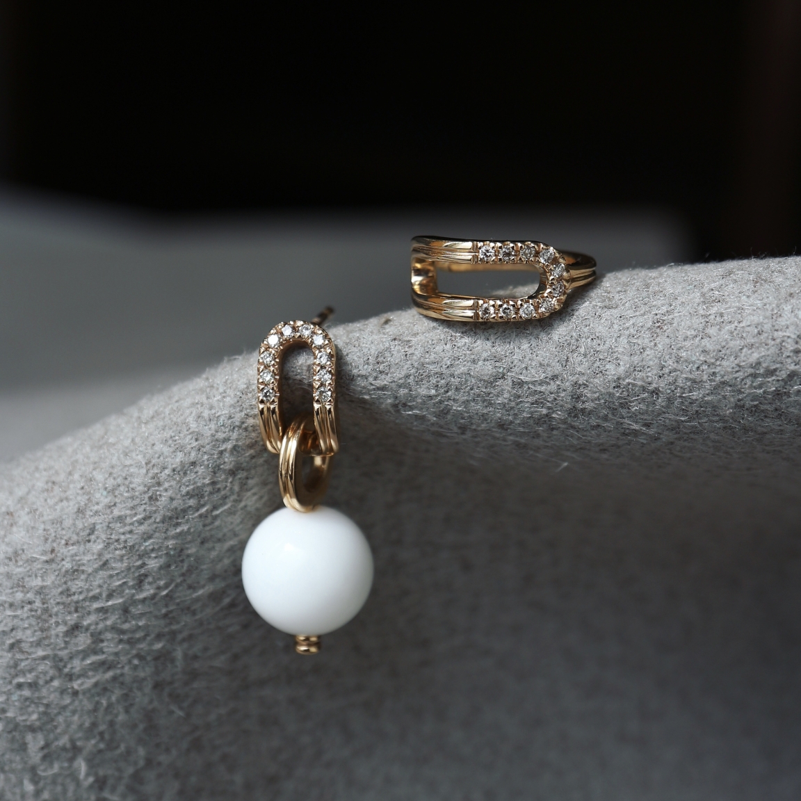 Hirotaka(ヒロタカ) Beluga Oblong Diamond Ear Cuff Hirotaka(ヒロタカ) Beluga Oblong Diamond Ear Cuff