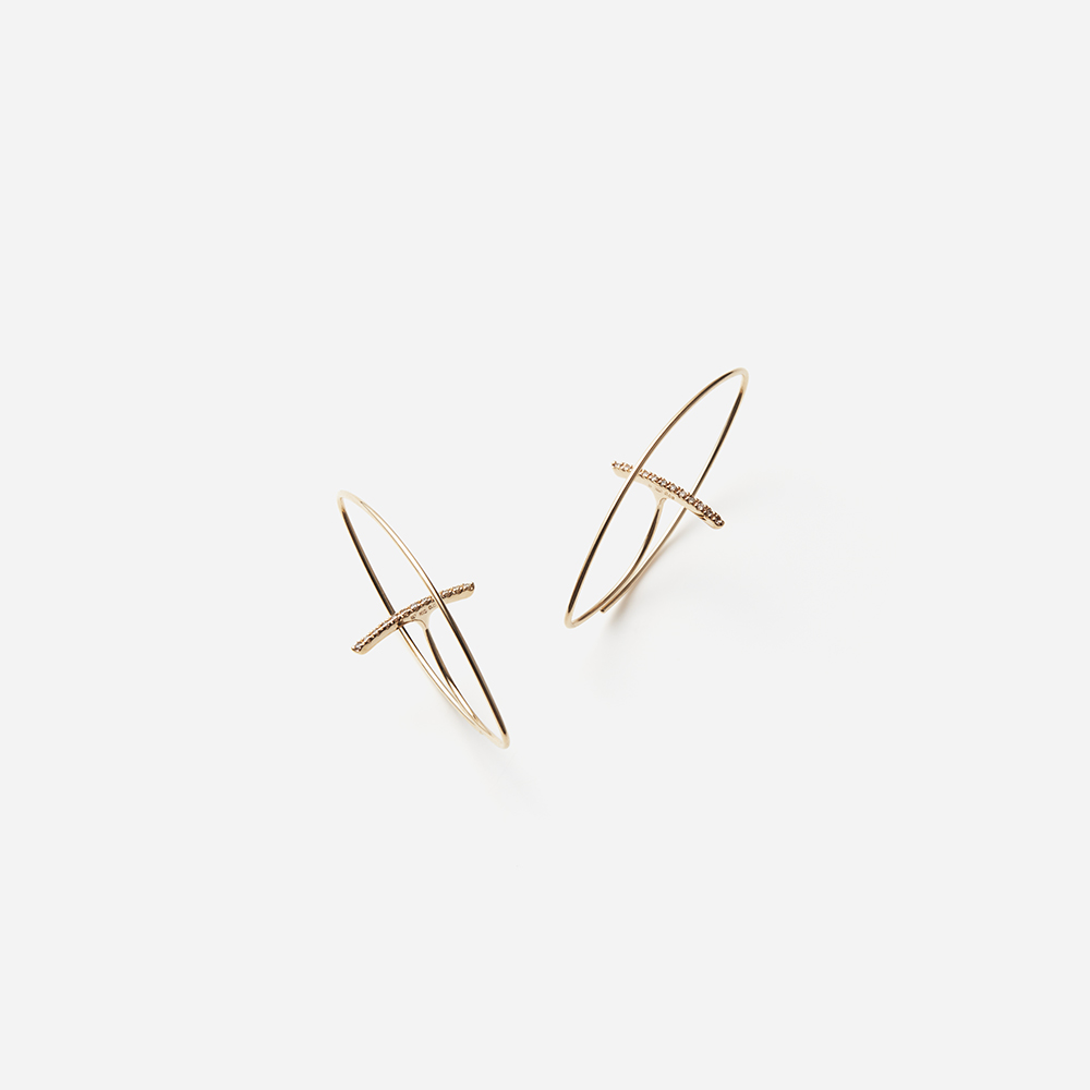 Hirotaka(ヒロタカ) Gossamer Diamond Floating Earring M Hirotaka(ヒロタカ) Gossamer Diamond Floating Earring M