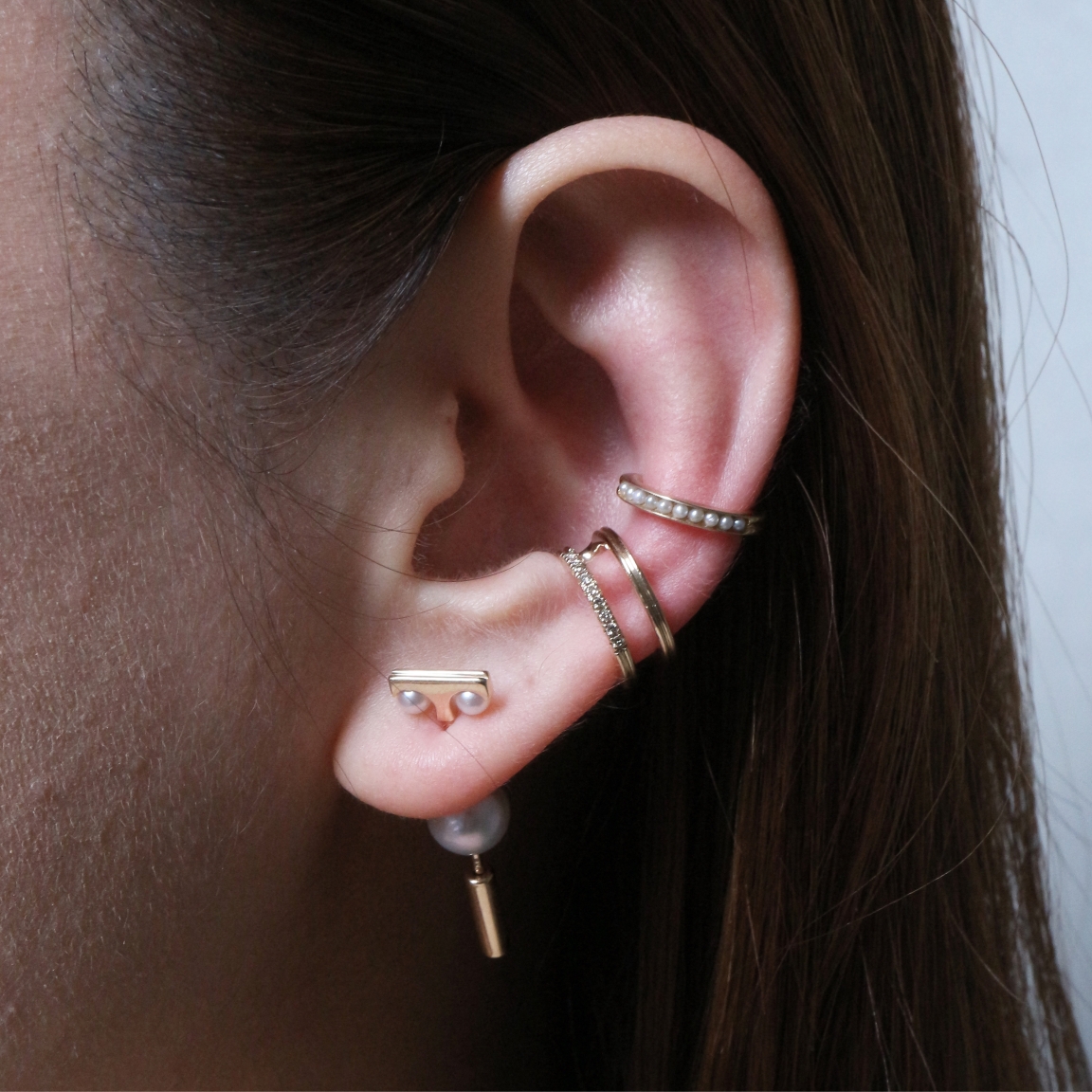Hirotaka(ヒロタカ) Mini Spear Pearl Earring | パール ピアス Hirotaka(ヒロタカ) Mini Spear Pearl Earring | パール ピアス