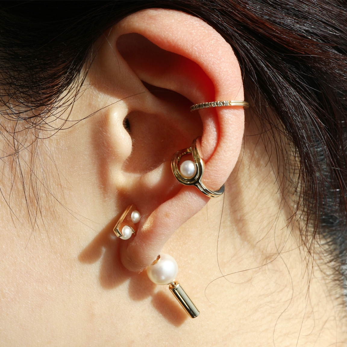 Hirotaka(ヒロタカ) Mini Spear Pearl Earring | パール ピアス Hirotaka(ヒロタカ) Mini Spear Pearl Earring | パール ピアス