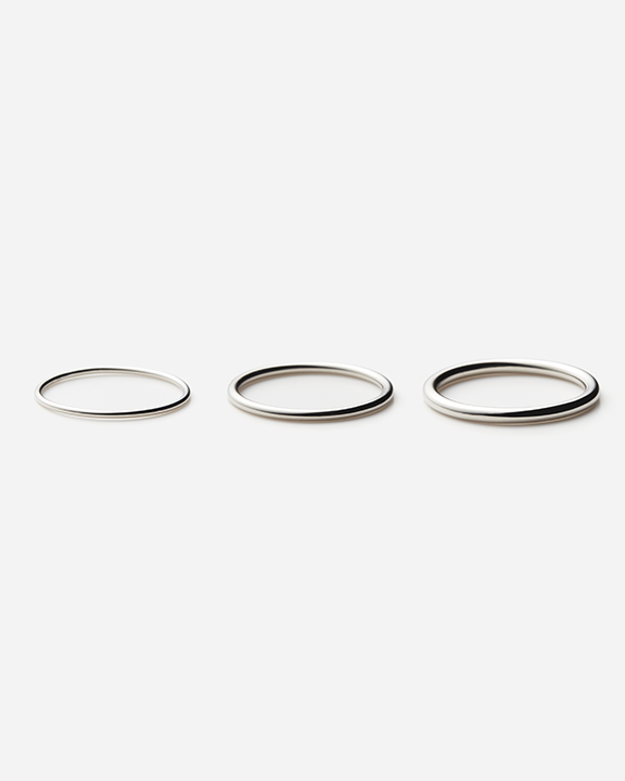 CULET BRAIDAL 1mm / 1.5mm / 2mm Round Ring | マリッジ リング 