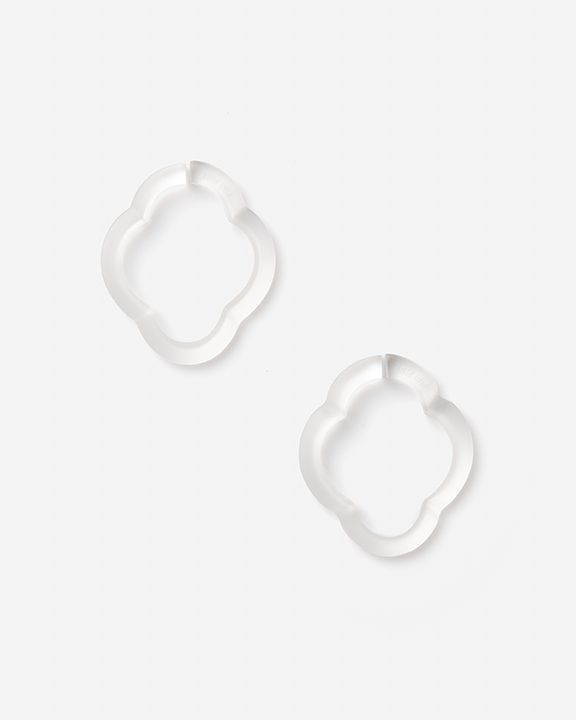 【在庫僅か】COMPOSITION Ear cuffs MOCMOC CLEAR mini | アクリル イヤーカフ (ペア）