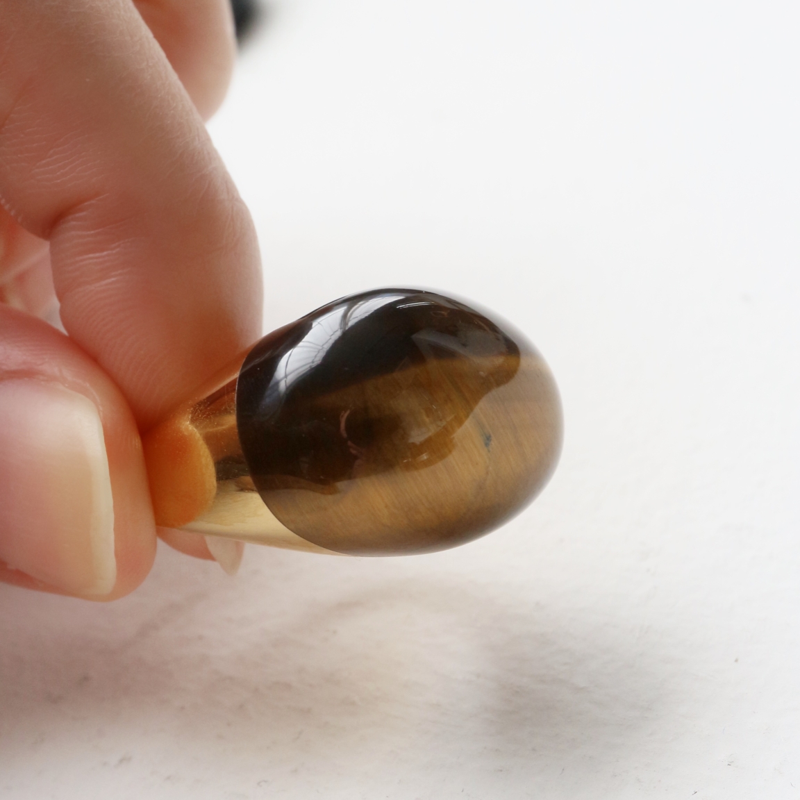 bororo（ボロロ） Tiger's eye Rock Ring | タイガーズアイ