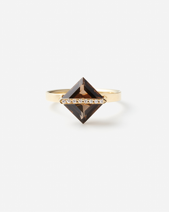 januka(ヤヌカ) BAND RING Smoky Quartz | スモーキークォーツ januka(ヤヌカ) BAND RING Smoky Quartz | スモーキークォーツ
