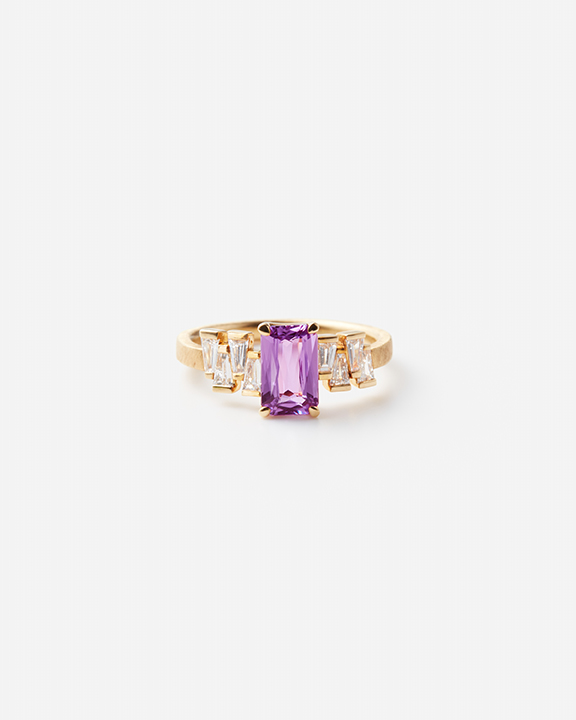 Sapphire Diamond Ring | ヴァイオレットサファイア ダイヤモンド リング
