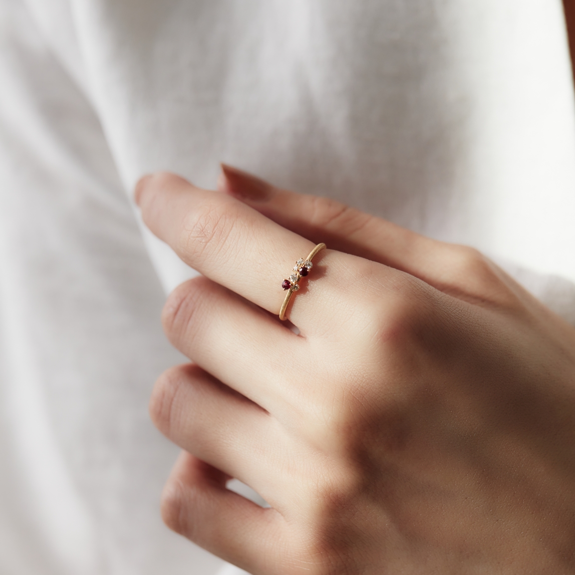 CAHiER（カイエ) Ruby Ring | ルビー 野花のリング - CULET 公式