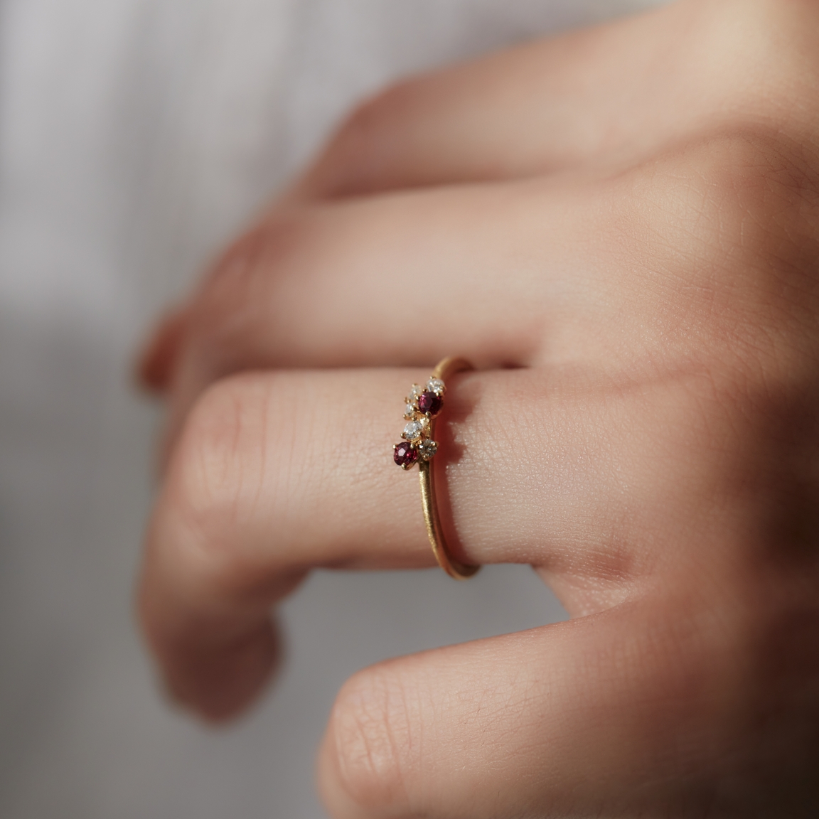 CAHiER（カイエ) Ruby Ring | ルビー 野花のリング - CULET 公式