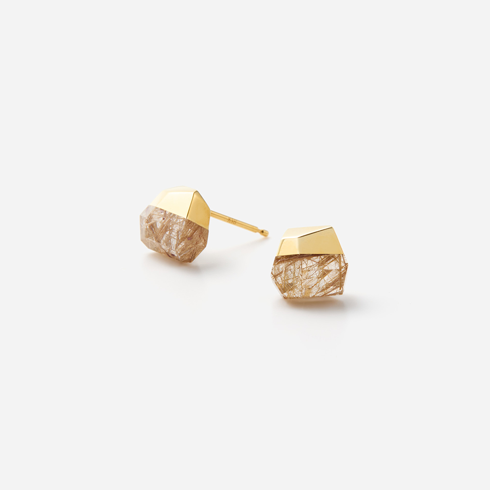 bororo(ボロロ) Rutile Quartz Rock Earrings bororo(ボロロ) Rutile Quartz Rock Earrings