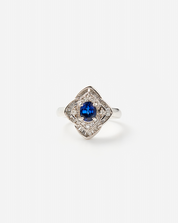 <img class='new_mark_img1' src='https://img.shop-pro.jp/img/new/icons1.gif' style='border:none;display:inline;margin:0px;padding:0px;width:auto;' />Vintage Collection Sapphire Diamond Ring | ե  