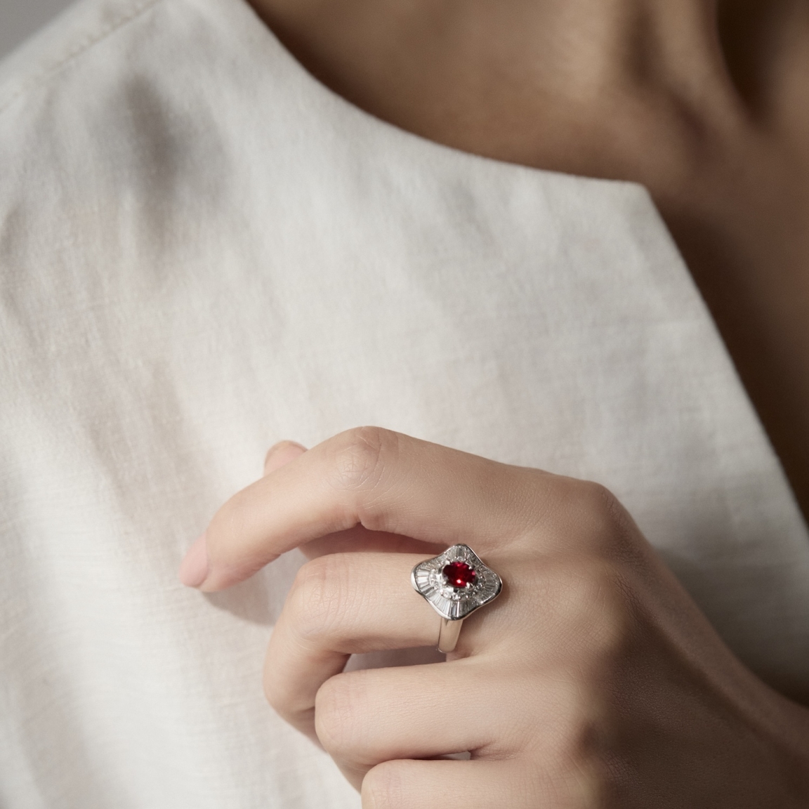 Vintage Collection (ビンテージコレクション) Ruby Diamond Ring