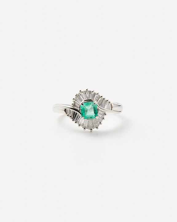 Vintage Collection Emerald Diamond Ring  | エメラルド ダイヤモンド リング