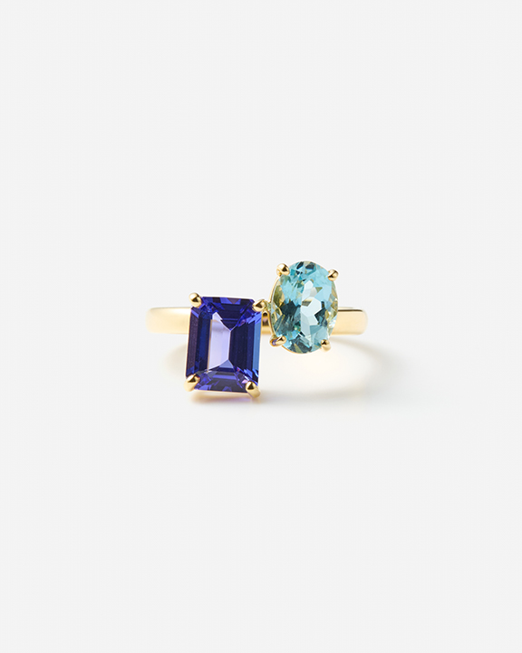 Aquamarine,Tanzanite Ring | ޥ 󥶥ʥ 