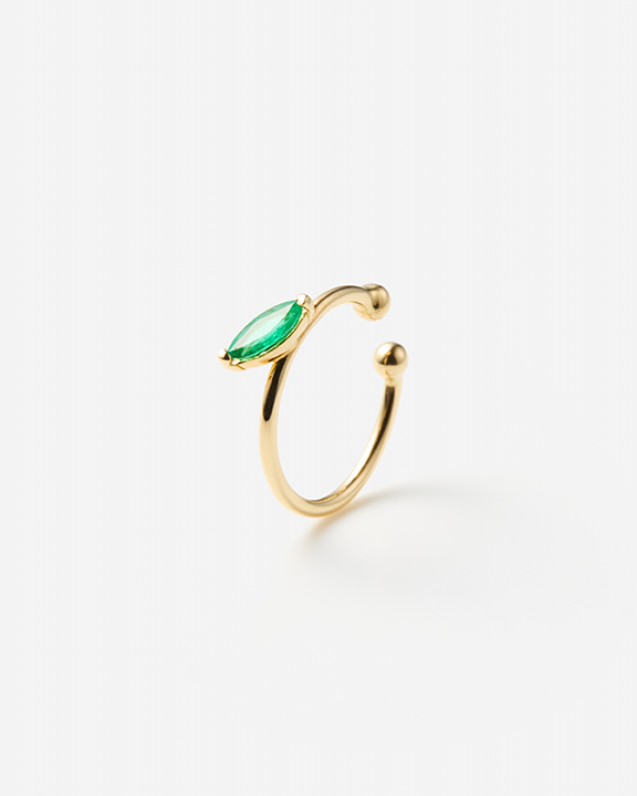 Emerald Ear Cuff |  䥫 