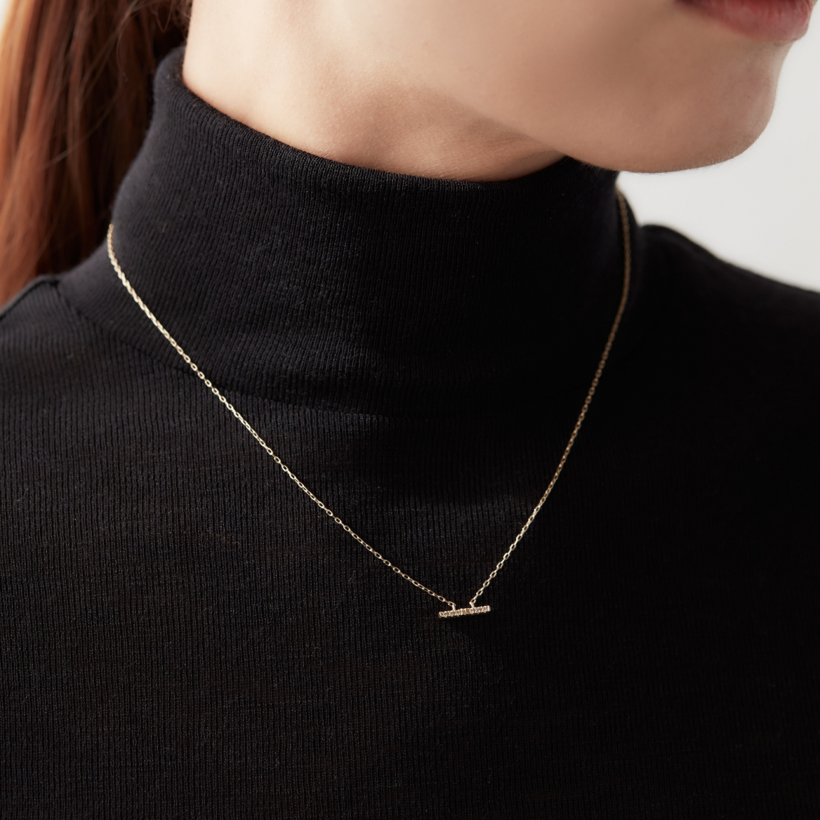 Hirotaka（ヒロタカ) TRAPEZE Diamond Necklace S