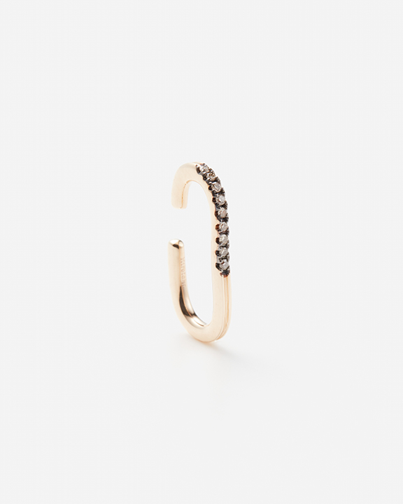 GOSSAMER Oblong Diamond Ear Cuff Black Ruthenium |  䡼<img class='new_mark_img2' src='https://img.shop-pro.jp/img/new/icons8.gif' style='border:none;display:inline;margin:0px;padding:0px;width:auto;' />