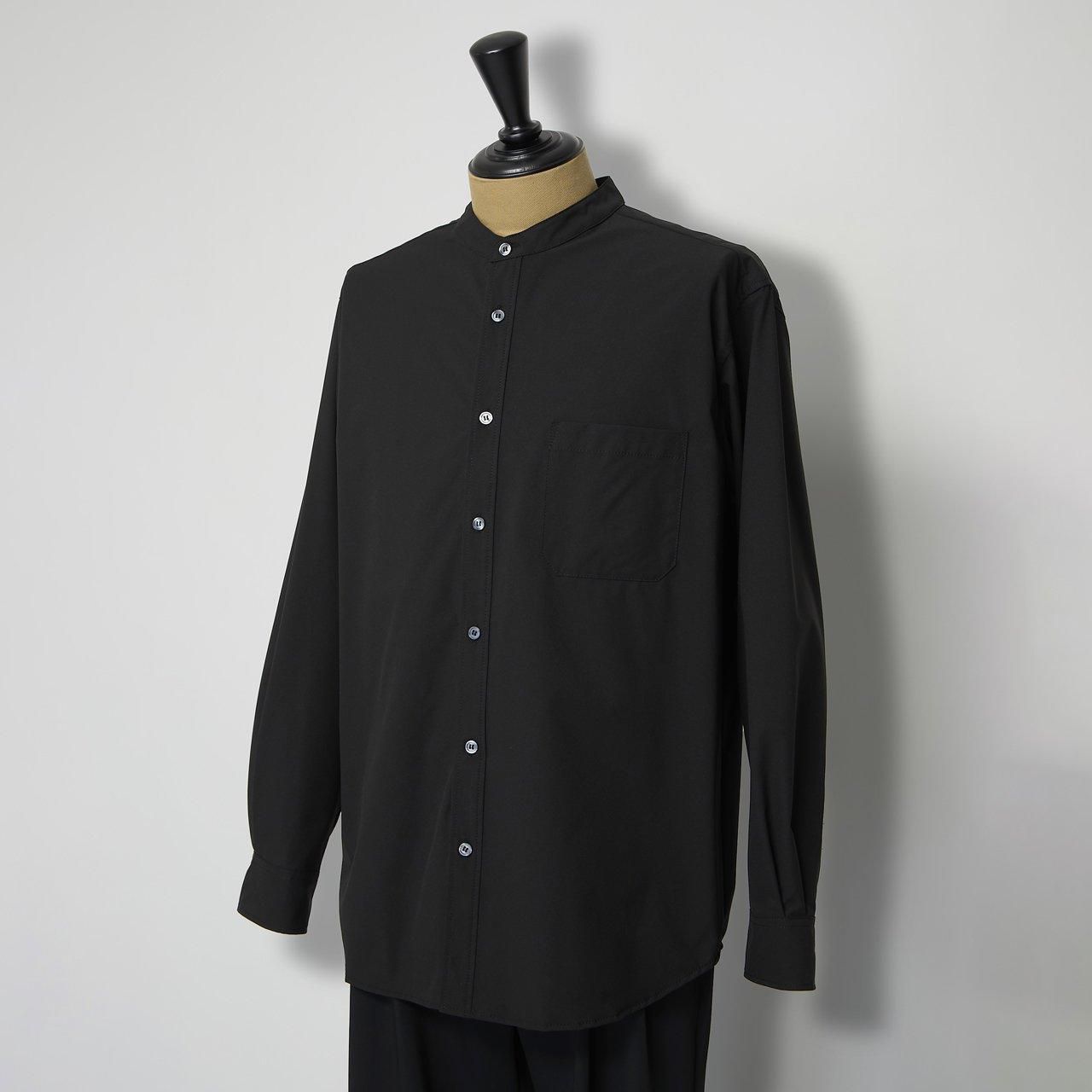 全方向ストレッチバンドカラーシャツメンズ長袖｜スズショウ・アンナ