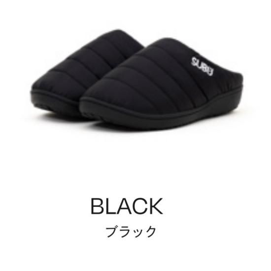 SUBU ~冬の極上サンダル~ ブラック SUBU ~冬の極上サンダル~ ブラック