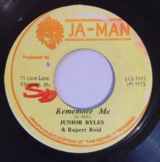 JUNIOR BYLES - REMEMBER ME<img class='new_mark_img2' src='https://img.shop-pro.jp/img/new/icons25.gif' style='border:none;display:inline;margin:0px;padding:0px;width:auto;' />