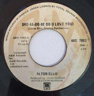 ALTON ELLIS - SHO BE DO BE DO I LOVE YOU<img class='new_mark_img2' src='https://img.shop-pro.jp/img/new/icons16.gif' style='border:none;display:inline;margin:0px;padding:0px;width:auto;' />