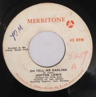 HOPETON LEWIS - OH TELL ME DARLING