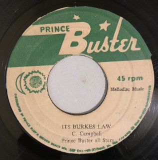PRINCE BUSTER - ITS BURKES LAW