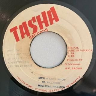 MICHEAL PALMER - DEM A LICK SHOT  (discogs)