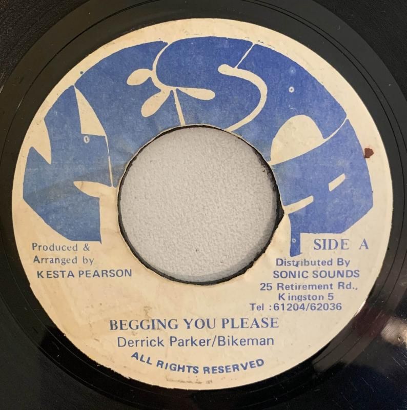 レゲエ Begging You Please Derrick Parker Bi DERRICK PARKER & BIKEMAN - BEGGING YOU PLEASE - Ninja Records