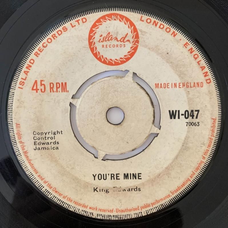 英7” King Edward Allstars / Douglas Russian Roulette / Youre Mine WI047  Records /00050 King Edwards / Douglas Brothers – Russian Roulette / You're