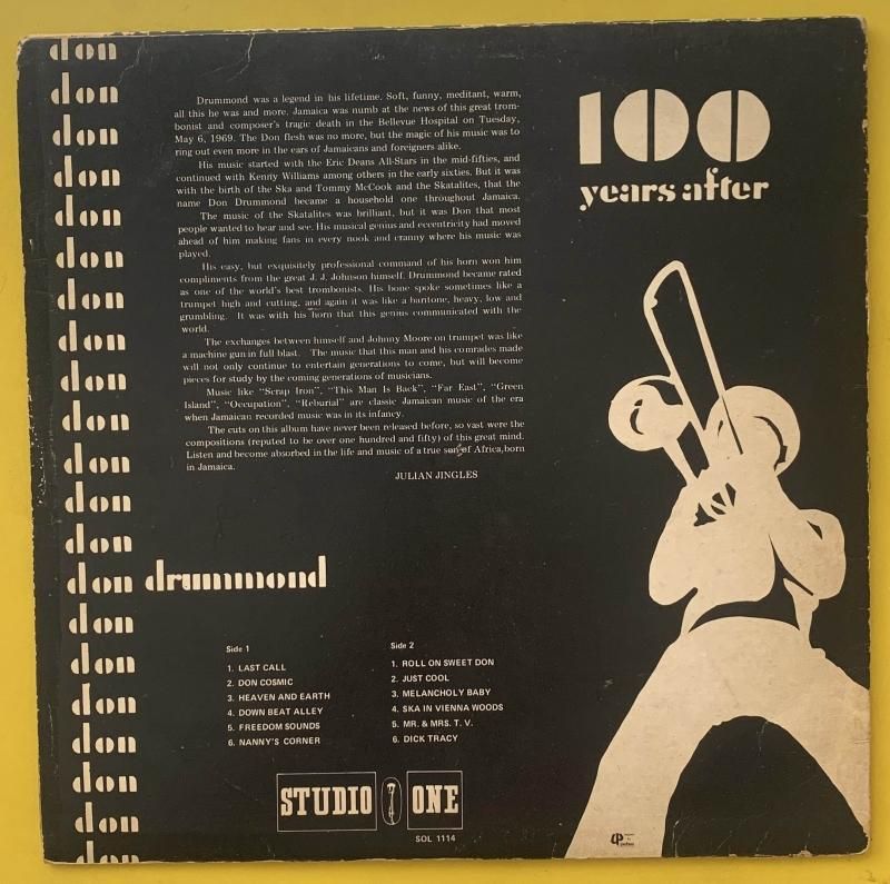 DON DRUMMOND - 100 YEARS AFTER DON DRUMMOND - Ninja Records