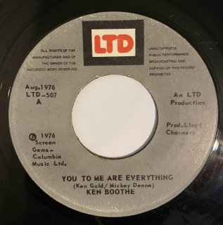 KEN BOOTHE - YOU TO ME ARE EVERYTHING