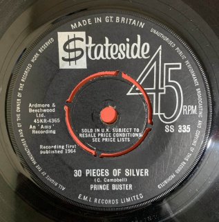 PRINCE BUSTER - 30 PIECES OF SILVER
